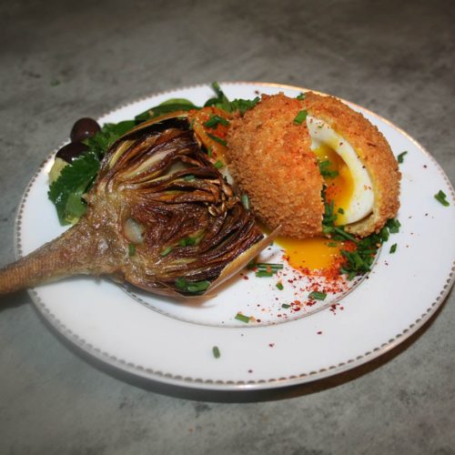Plat gourmet par par le Spot Beachfood